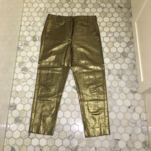 Gold JCrew Trousers